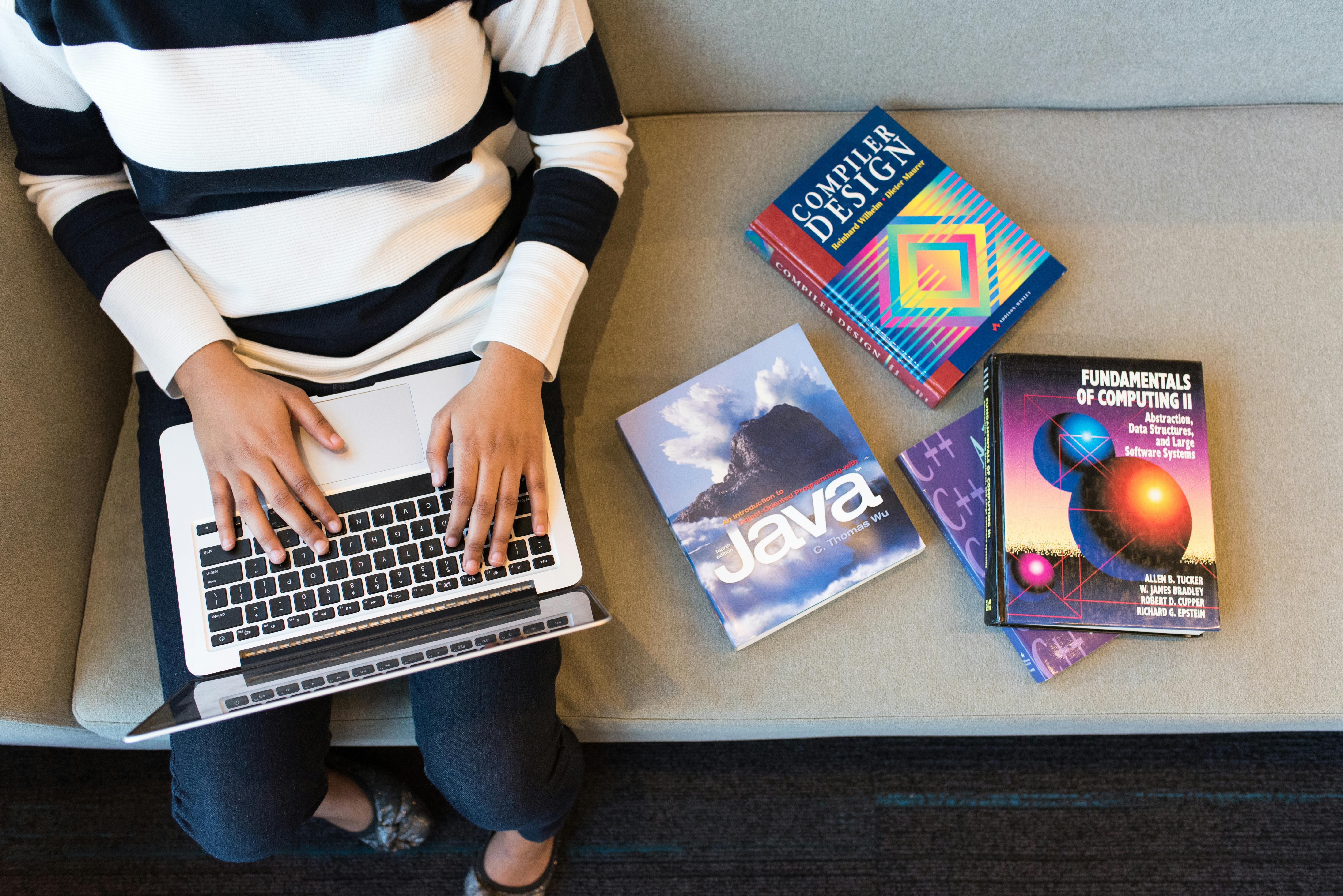 Learning resources and laptop
